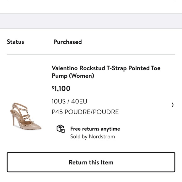 Valentino Rockstud T-Strap Pointed Toe
Pump (Women) - Picture 2 of 4